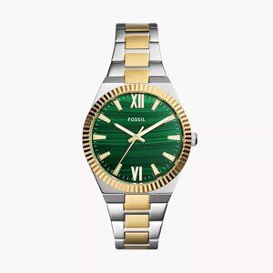 Fossil Scarlette Quartz Green Dial Ladies Watch 38mm